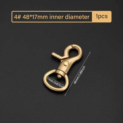 Brass Leather Snap Hook Lobster Clasps Swivel Clips|WUTA