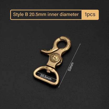 Brass Leather Snap Hook Lobster Clasps Swivel Clips|WUTA