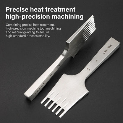 Newest Leather Chisel Punch French Style Pricking Iron Punching Tool 1.92-6.75mm|WUTA