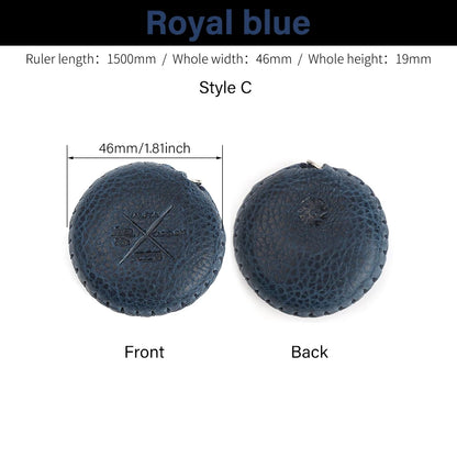 WUTA Soft Retractable Tape Measure Handmade Genuine Leather Mini Ruler Case Tailor Craft Dieting Tape Measure Household