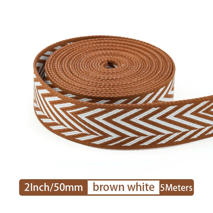 5M Arrow Pattern Cotton Webbing Replacement Shoulder Strap for Crossbody Bag |WUTA