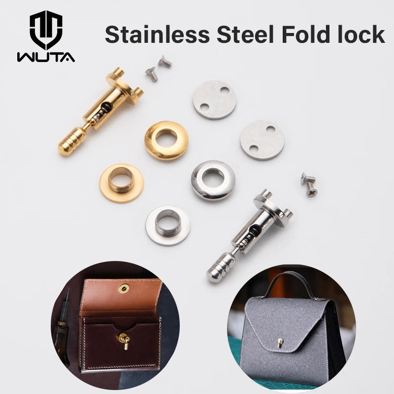 Stainless Steel DIY Bag Turn Twist Lock Clasp for Leather Craft | WUTA