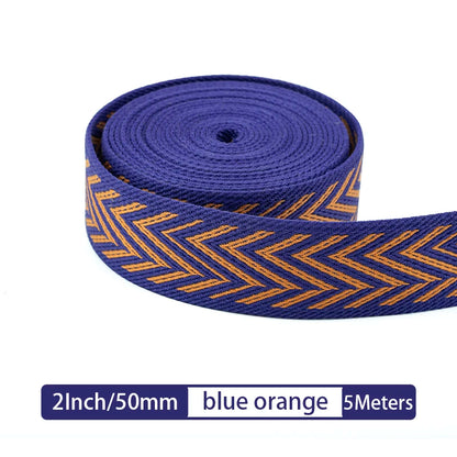 5M Arrow Pattern Cotton Webbing Replacement Shoulder Strap for Crossbody Bag |WUTA