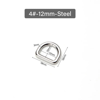 Stainless Steel No Interface Brass D Ring Buckle Dog Collar Ring| WUTA