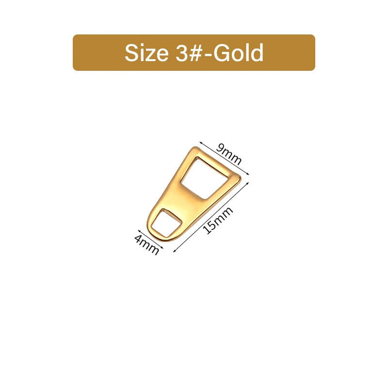 Stainless Steel Trapezoidal Zipper Puller Replacement Zipper Slider Easy Zipper | WUTA