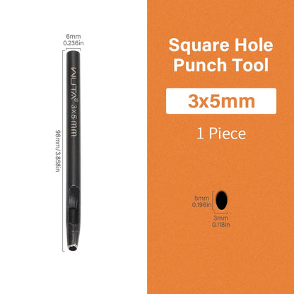 Oval Hole Punch Leather Punching Craft Sharp Strike Drill Tools | WUTA