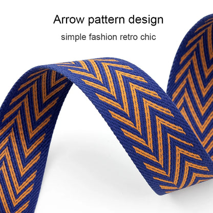5M Arrow Pattern Cotton Webbing Replacement Shoulder Strap for Crossbody Bag |WUTA