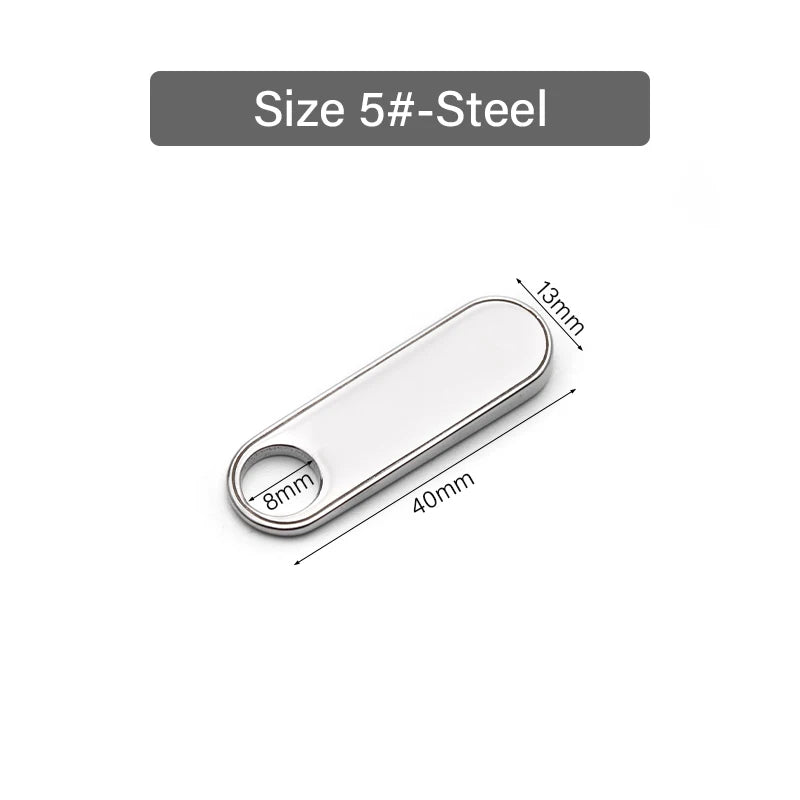 Stainless Steel Long Oval Zipper Puller Easy Zipper Head | WUTA