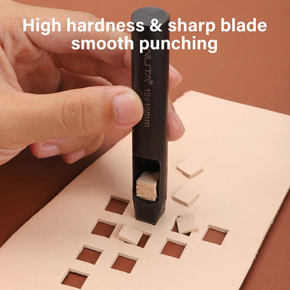 Square Leather Hole Punch Set Oblong Punching Tool | WUTA