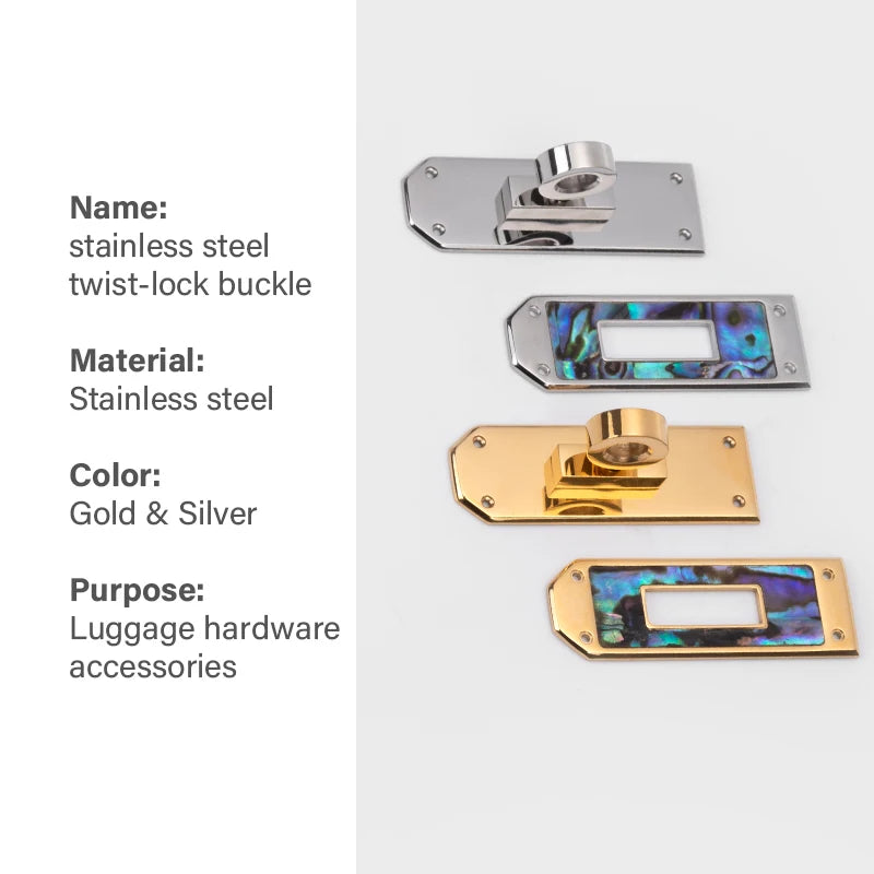 Luxury Bag Padlock Twist Lock Turn Clasp Rotary With Colorful Shell | WUTA