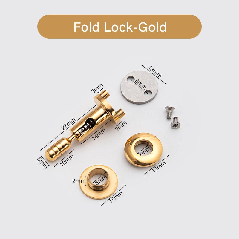 Stainless Steel DIY Bag Turn Twist Lock Clasp for Leather Craft | WUTA