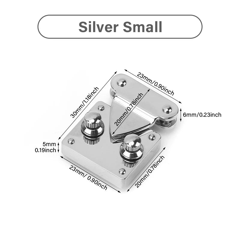 Stainless Steel Knob Lock & Spring Clasp for DIY Leather Bags | WUTA