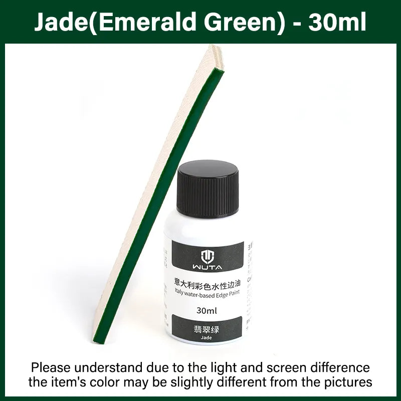 WUTA 30ml Professional Leather Edge Paint Oil Dye Edge Dressing Color Coats Leather Finish Supplies DIY Craft Leather Shoe Edges