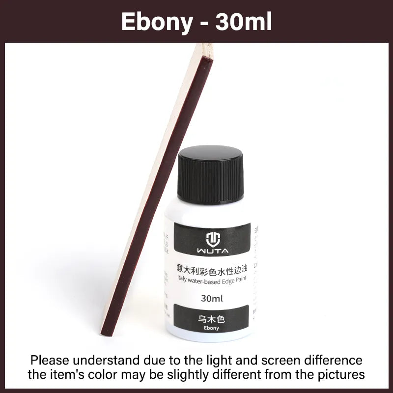 WUTA 30ml Professional Leather Edge Paint Oil Dye Edge Dressing Color Coats Leather Finish Supplies DIY Craft Leather Shoe Edges