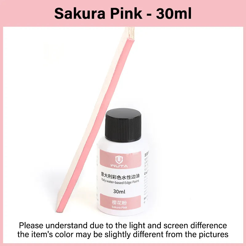 WUTA 30ml Professional Leather Edge Paint Oil Dye Edge Dressing Color Coats Leather Finish Supplies DIY Craft Leather Shoe Edges