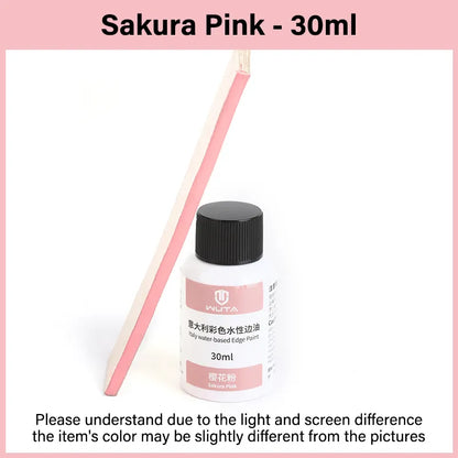 WUTA 30ml Professional Leather Edge Paint Oil Dye Edge Dressing Color Coats Leather Finish Supplies DIY Craft Leather Shoe Edges