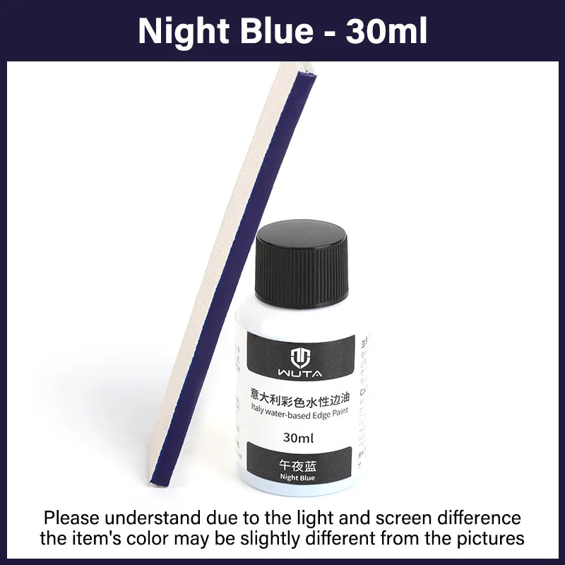 WUTA 30ml Professional Leather Edge Paint Oil Dye Edge Dressing Color Coats Leather Finish Supplies DIY Craft Leather Shoe Edges