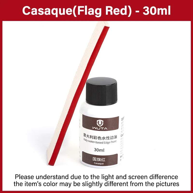 WUTA 30ml Professional Leather Edge Paint Oil Dye Edge Dressing Color Coats Leather Finish Supplies DIY Craft Leather Shoe Edges