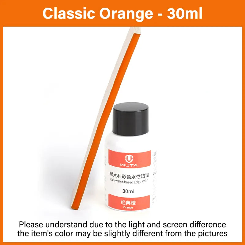 WUTA 30ml Professional Leather Edge Paint Oil Dye Edge Dressing Color Coats Leather Finish Supplies DIY Craft Leather Shoe Edges