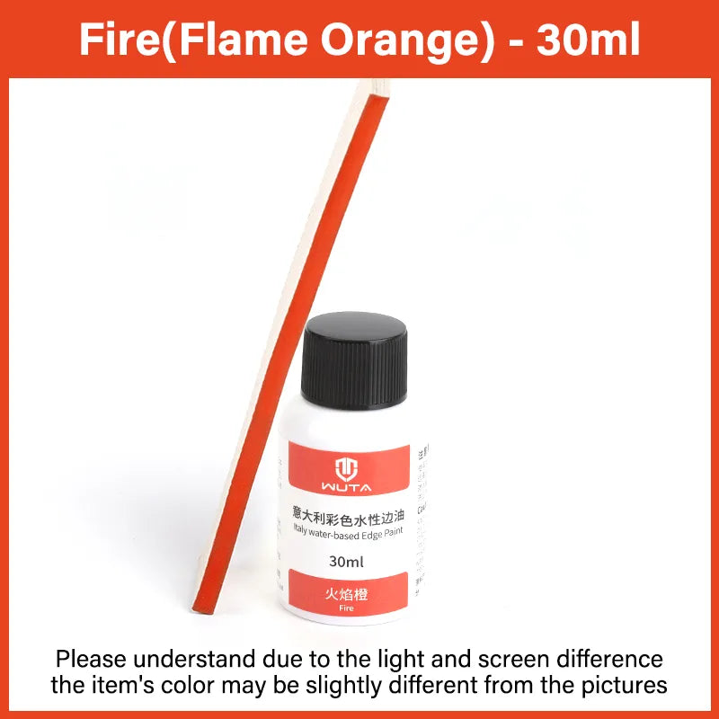 WUTA 30ml Professional Leather Edge Paint Oil Dye Edge Dressing Color Coats Leather Finish Supplies DIY Craft Leather Shoe Edges