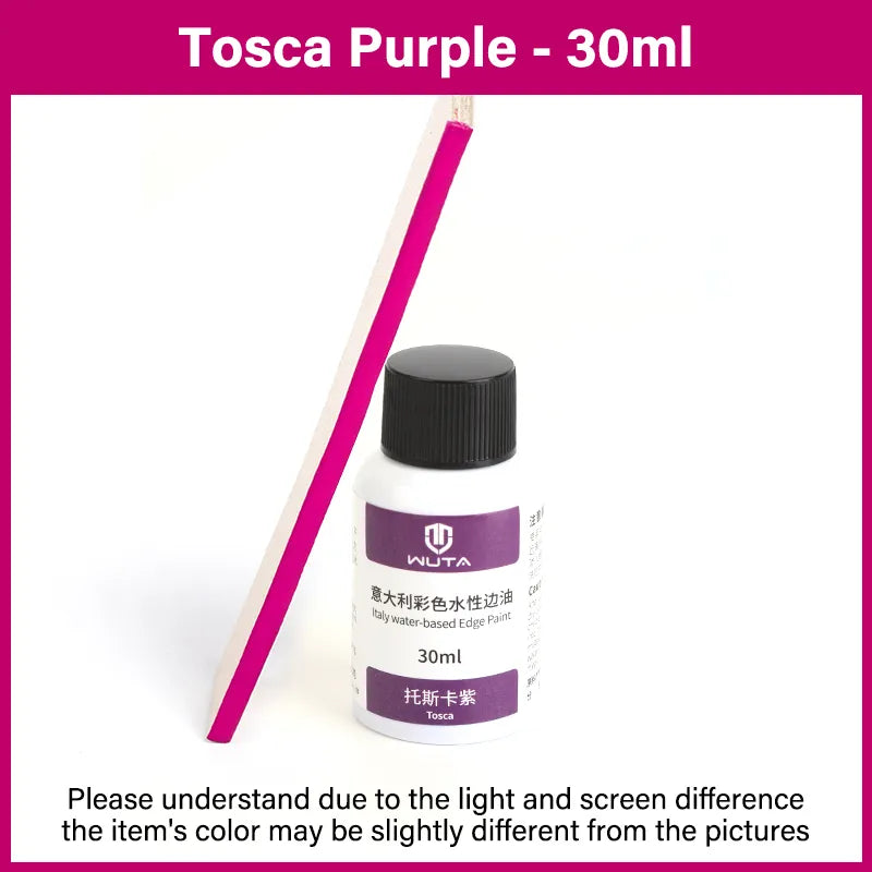 WUTA 30ml Professional Leather Edge Paint Oil Dye Edge Dressing Color Coats Leather Finish Supplies DIY Craft Leather Shoe Edges