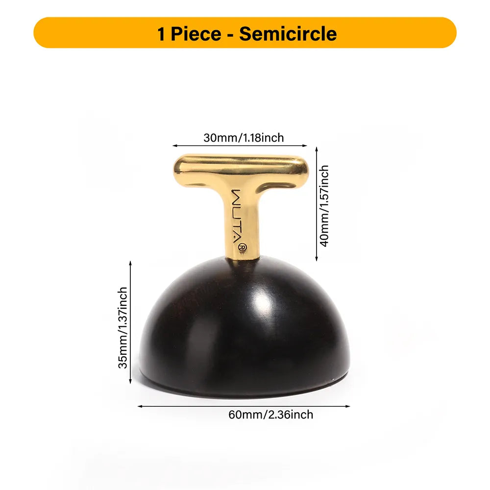 Upgrade Leather Edge Burnisher Ebony Black Wood Leather Polishing Tool Polishing Sticker  | WUTA