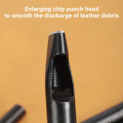 Oblong Punch Tools Set Leather Belt Hole Puncher Oval Hole Watch Band Flat Punches|WUTA