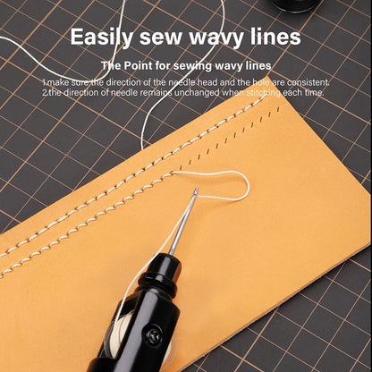 Leather Sewing Awl  Kit Leathercraft Stitch Awl Tool Set | WUTA
