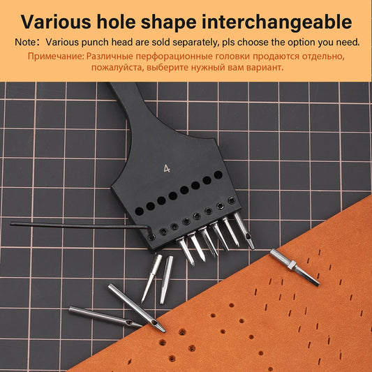 Replaceable Round Hole Head Chisel Diamond Punch Accessories |WUTA