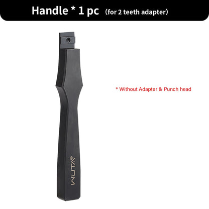 WUTA Multifunctional Leather Hole Punch Round Pricking Iron Stitching Punching Chisel Interchangeable Head Leather Craft Tools