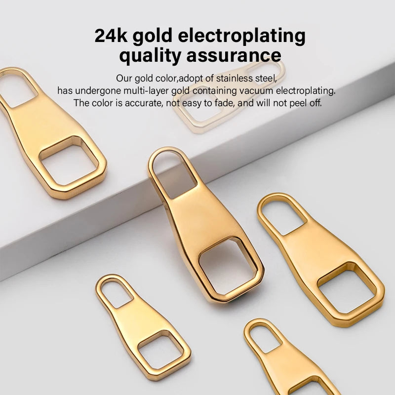 Stainless Steel Zipper Head Replacement Slider DIY Repair Kit|WUTA