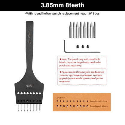 3rd Generation Multifunctional Interchangeable Circle Leather Hole Punch Tool | WUTA