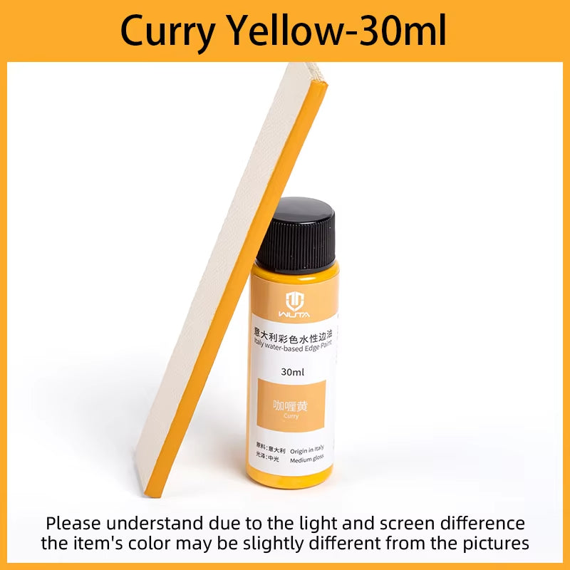 WUTA 30ml Professional Leather Edge Paint Oil Dye Edge Dressing Color Coats Leather Finish Supplies DIY Craft Leather Shoe Edges