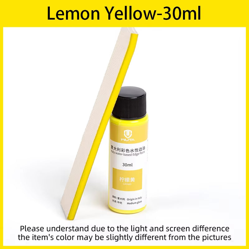 WUTA 30ml Professional Leather Edge Paint Oil Dye Edge Dressing Color Coats Leather Finish Supplies DIY Craft Leather Shoe Edges