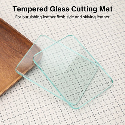 Leather Burnisher Craft Tools Glass Slicker for Burnishing Polishing Board Leather Finish Tokonole Gum Tool|WUTA