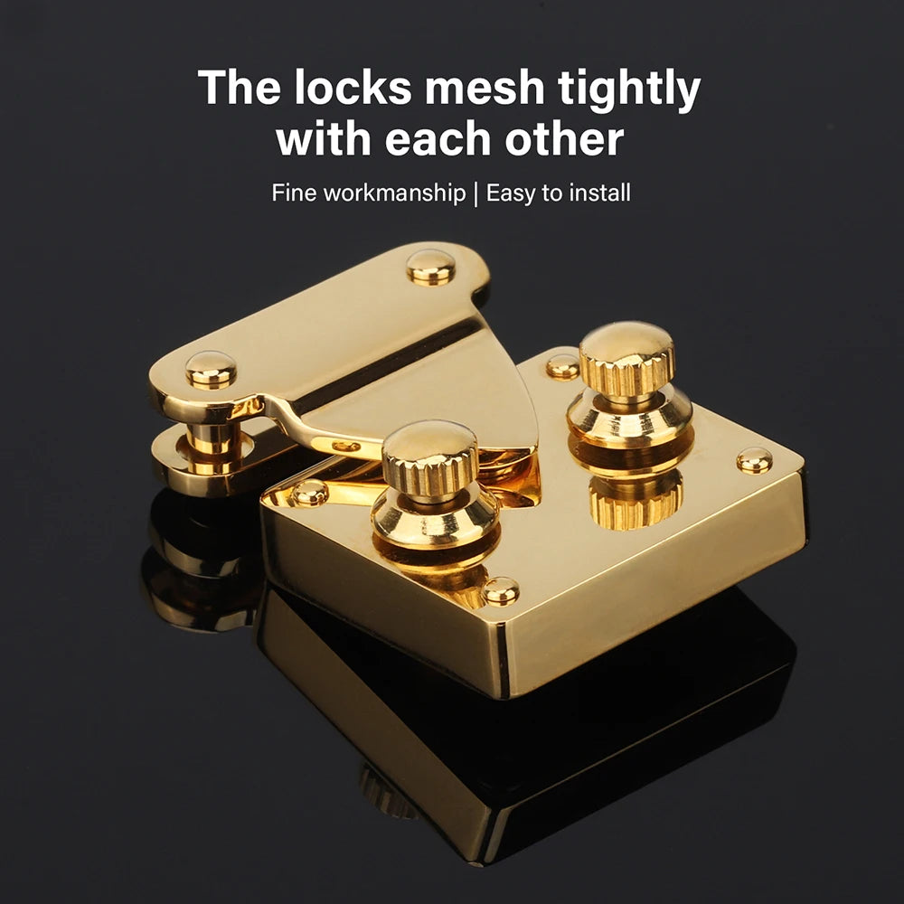 Stainless Steel Knob Lock & Spring Clasp for DIY Leather Bags | WUTA