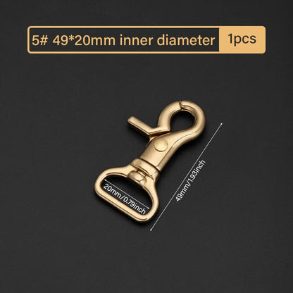 Brass Leather Snap Hook Lobster Clasps Swivel Clips|WUTA