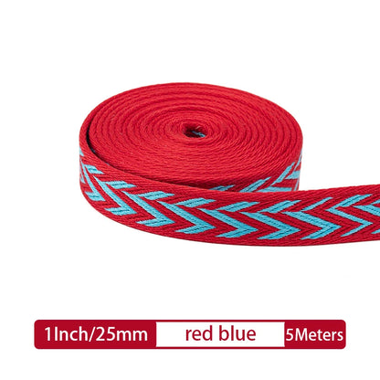 5M Arrow Pattern Cotton Webbing Replacement Shoulder Strap for Crossbody Bag |WUTA