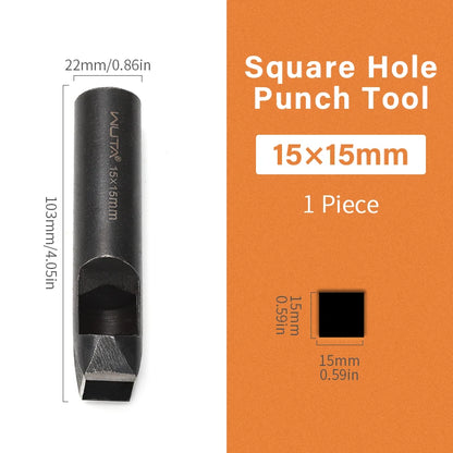 Square Leather Hole Punch Set Oblong Punching Tool | WUTA