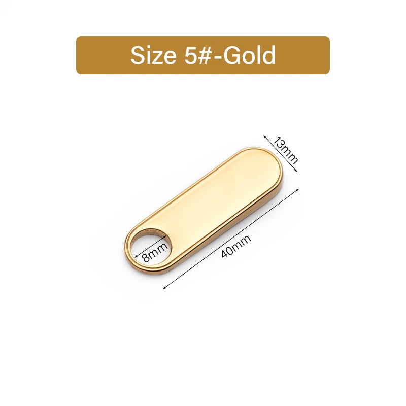 Stainless Steel Long Oval Zipper Puller Easy Zipper Head | WUTA