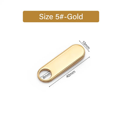 Stainless Steel Long Oval Zipper Puller Easy Zipper Head | WUTA