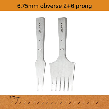 Newest Leather Chisel Punch French Style Pricking Iron Punching Tool 1.92-6.75mm|WUTA