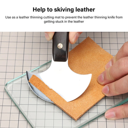 Leather Burnisher Craft Tools Glass Slicker for Burnishing Polishing Board Leather Finish Tokonole Gum Tool|WUTA