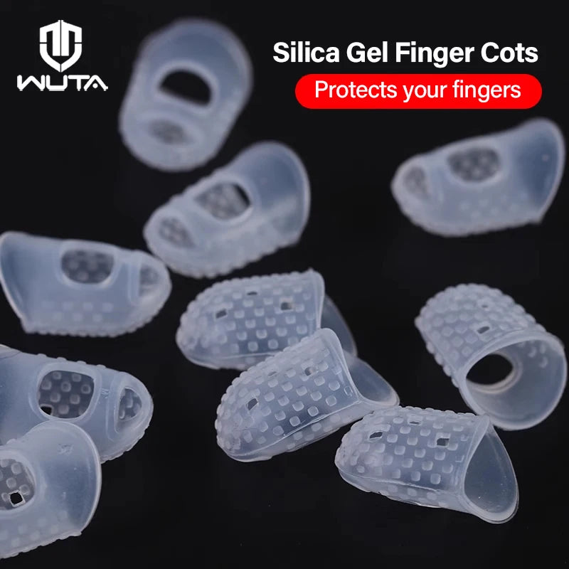 10/30pcs Silica Gel Finger Cots for Nail Protection & Guitar Thumb Picks|WUTA