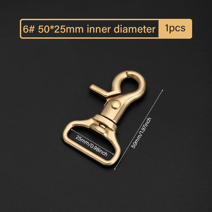 Brass Leather Snap Hook Lobster Clasps Swivel Clips|WUTA