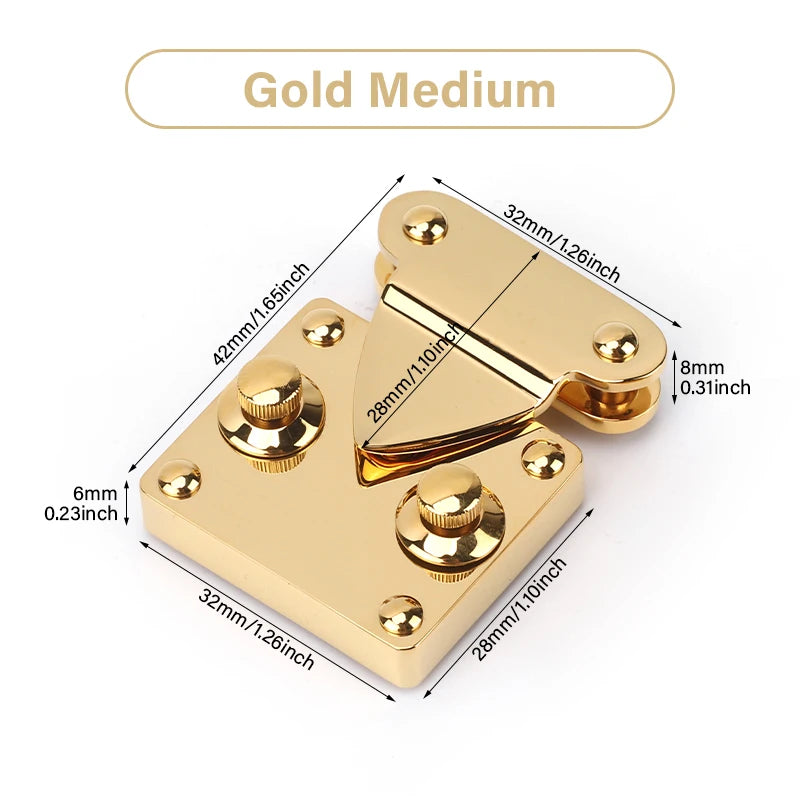 Stainless Steel Knob Lock & Spring Clasp for DIY Leather Bags | WUTA