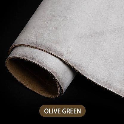Genuine Leather Vegetable Tanned Leather Fog Wax Full Grain Leather| WUTA