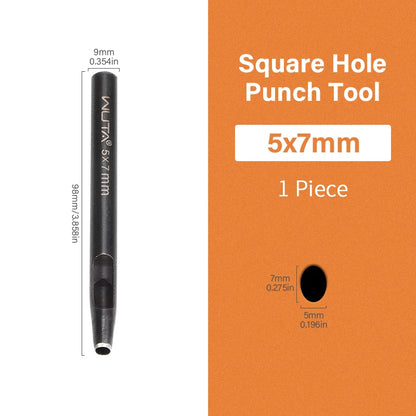 Oval Hole Punch Leather Punching Craft Sharp Strike Drill Tools | WUTA