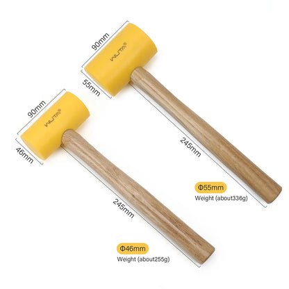 Yellow Glue Hammer Leather Craft Hammer Carving Tool 46mm 55mm|WUTA