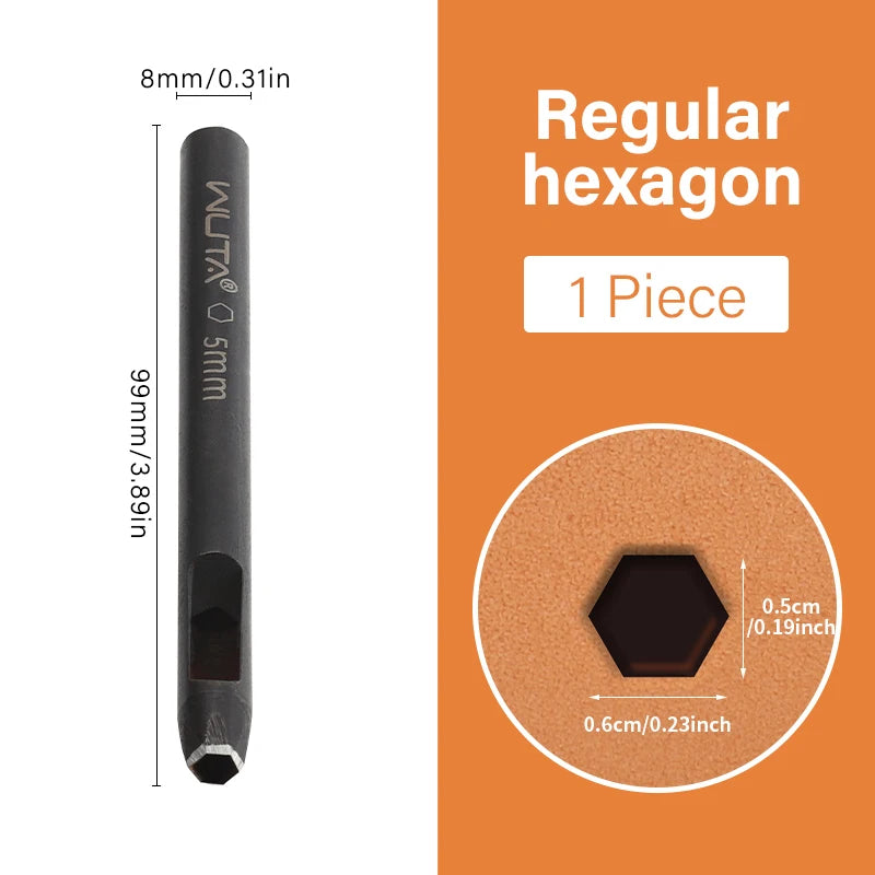 5mm Flower Leather Belt Hole Puncher DIY Craft for Leather| WUTA